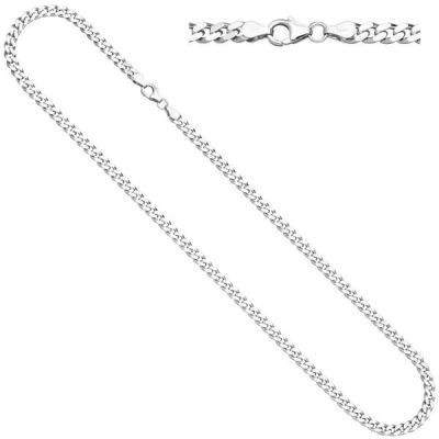 Panzerkette 925 Sterling Silber 50 cm Kette Halskette Silberkette Karabiner | 52112 / EAN:4053258458020