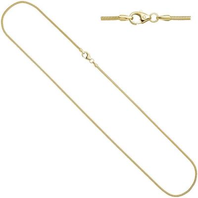 Schlangenkette 333 Gelbgold 1,6 mm 42 cm Karabiner Halskette | 40121 / EAN:4053258229620