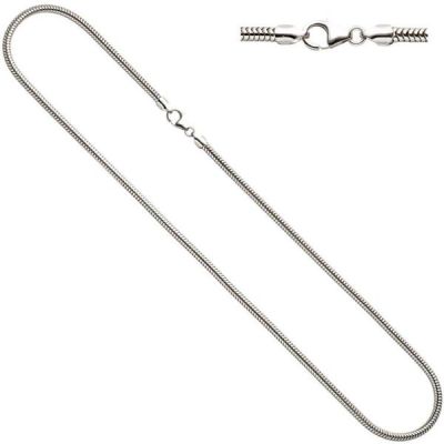 Schlangenkette 925 Silber 3,1 mm 45 cm Halskette Silberkette Karabiner | 29711 / EAN:4053258096987