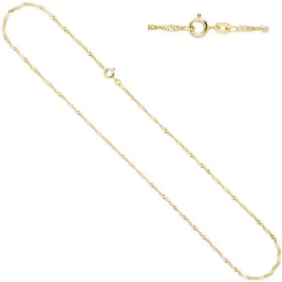 Singapurkette 333 Gelbgold 1,8 mm 45 cm Gold Kette Goldkette Federring | 39992 / EAN:4053258210437