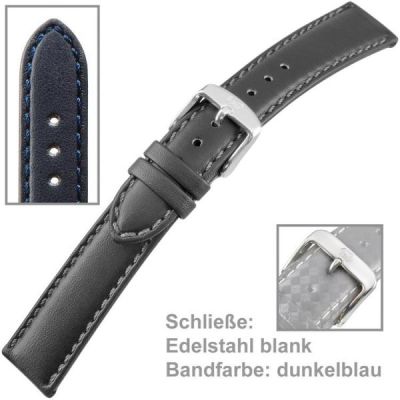 Uhrenarmband Men XL 20 mm, dunkelblau | 38971