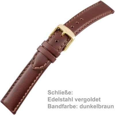 Uhrenarmband Men XL dunkelbraun 18 mm | 38970