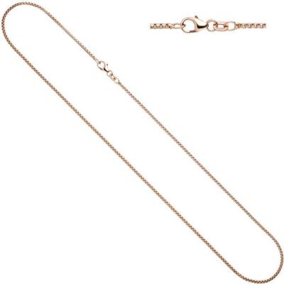 Venezianerkette 925 Silber rotvergoldet 45 cm Halskette Karabiner | 43386 / EAN:4053258265376