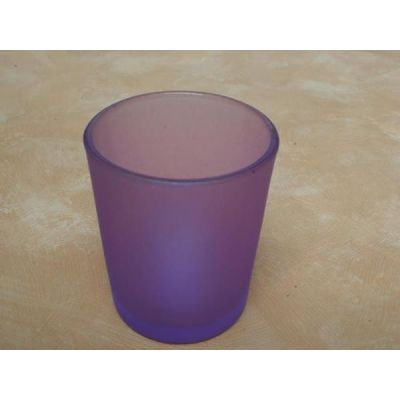 Votivglas lila aus satiniertem Glas | 136 / EAN:4019581884035