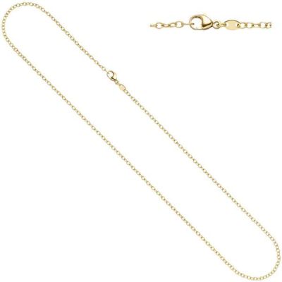 Weit-Ankerkette 585 Gelbgold 2 mm 50 cm Karabiner Halskette goldkette | 39988 / EAN:4053258210390