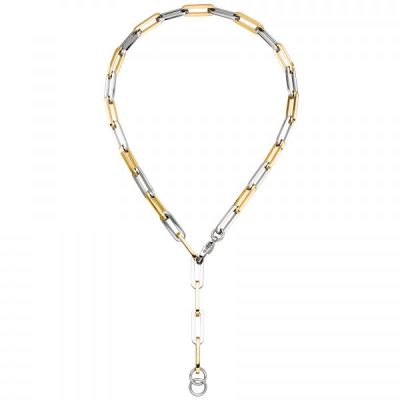 Y-Collier Halskette Edelstahl gelbgoldfarben beschichtet 47 cm | 54254 / EAN:4053258541937