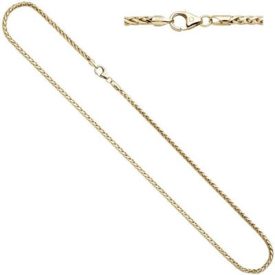 Zopfkette 585 Gelbgold 45 cm - 2,6 mm Halskette Karabiner | 42714 / EAN:4053258255674