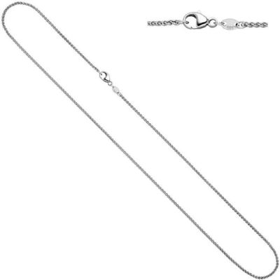 Zopfkette 585 Weißgold 1,8 mm 50 cm Halskette Weißgoldkette Karabiner | 22730 / EAN:4053258065860