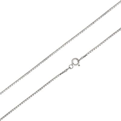 42cm - Diamantierte Venezianerkette 1,1mm aus 925 Silber Rhodium | VZD11RH / EAN:4250887406143