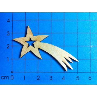 110mm - Komet mit Sternauschnitt, in den Größen 50, 70, 90,110mm | KOH4607 / EAN:4250382812982