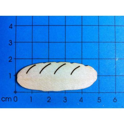 40 mm - Holzteil Brotlaib unterschiedliche Größen | KBH 3712