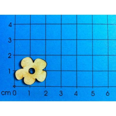 Auch Bestellung größere Abnahme möglich - Holz Blüte ganz 20 mm in Dose ca. 16 St. | BLH27D02 / EAN:4250382829492