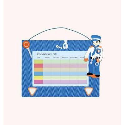 Bastel-Set Stundenplan - Stundenplan-Bastelset Polizist 21 x 30 cm | 57500 097