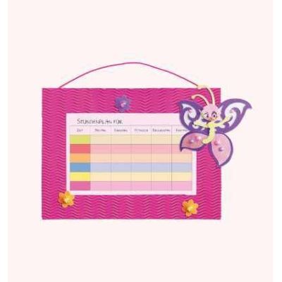 Bastel-Set Stundenplan - Stundenplan-Bastelset Schmetterling 21 x 30 cm | 57500 098