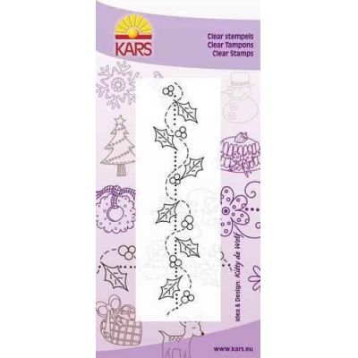 Clearstamp Doodlebord.Ilex 6X17,5CM | 180013/0521