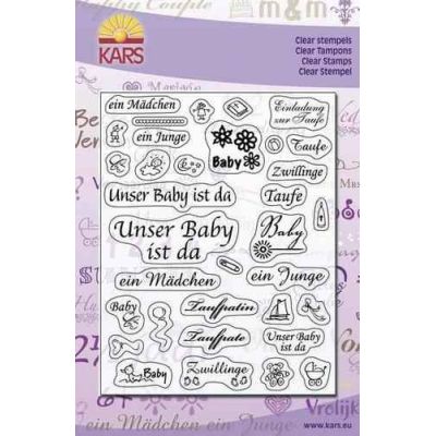 Clearstamp Unser Baby ist da 14X18CM | 180013/1401