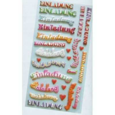 CREApop® Softy-Sticker Einladung | 3451141