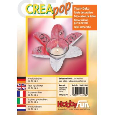 CREApop®Windlicht Blume Btl. 2 St. | 3901984