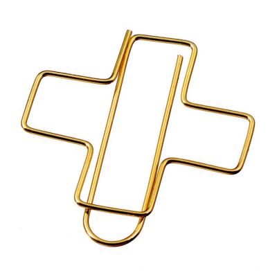 Dekoklammer Kreuz gold | 3706674 / EAN:4011643730335