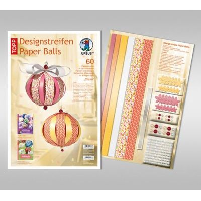 Designstreifen Paper Balls Set Claire | 23400099