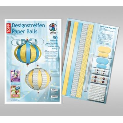 Designstreifen Paper Balls Set Emily | 23430099