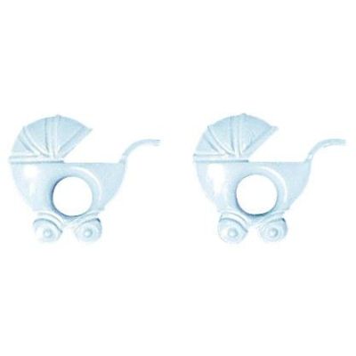 Eyelet Kinderwagen, 1 cm blau | 7870108