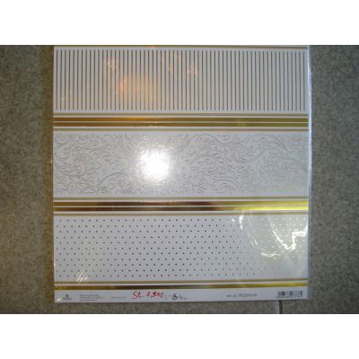 Gold - Edel Scrapbookpapier Martha Steinmeyer 30,5x30,5 cm | 148218491