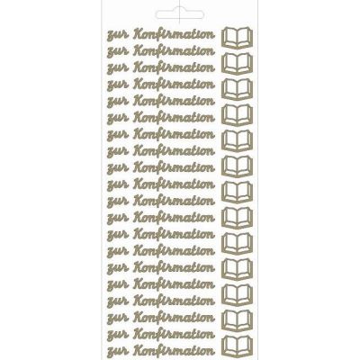 Gold - Sticker zur Konfirmation | 24- 23949