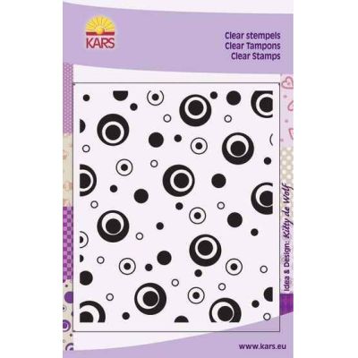 Hintergrund Clearstamp retro circles 12,5X15CM | 180013/0403