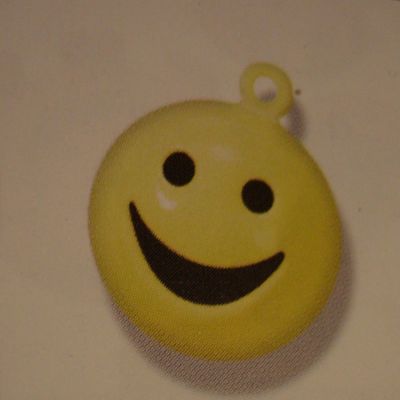 Metallglöckchen Smiley gelb | 8603305