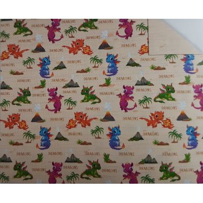 Motivkarton Kids Drachen 49,5 x 68 cm | 11472202 / EAN:4008525233565