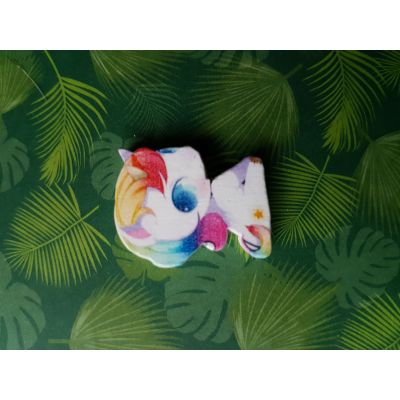 Motivperle Einhorn Regenbogen 28 x 23mm | B01809