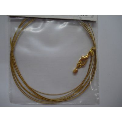 Nyloncoated-Collier goldfarben , 3 reihig | 3255-0391 / EAN:4016490057376