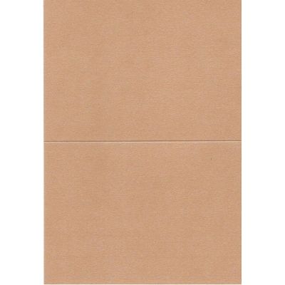 Papierkarte, B6, metallic, bronze, Klondike 120g | 6763612-604