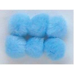 Pompoms 7mm 70 Stück, h.blau | 7651008