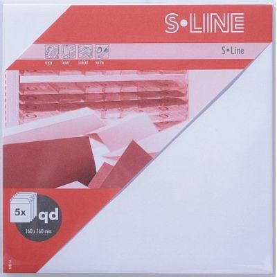 S-Line 5 Kuverts quadratisch Farbe: weiss | 9045405-211 / EAN:7612996458463