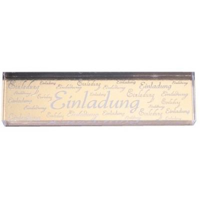 Schrift-Stempel Einladung | 137606-11 / EAN:7612996605492