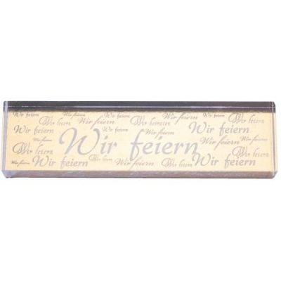 Schrift-Stempel Wir feiern | 137606-13 / EAN:7612996605539