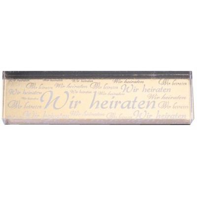 Schrift-Stempel Wir heiraten | 137606-14 / EAN:7612996605553