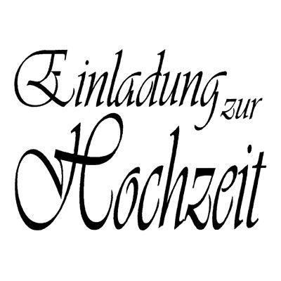 Schriftstempel Einladung zur Hochzeit | 1810102 / EAN:4011643415089