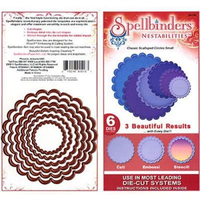 Spellbinders 6 Stanzformen Nestabilites Classic Scalloped Circles Small S4-125 | S4-125