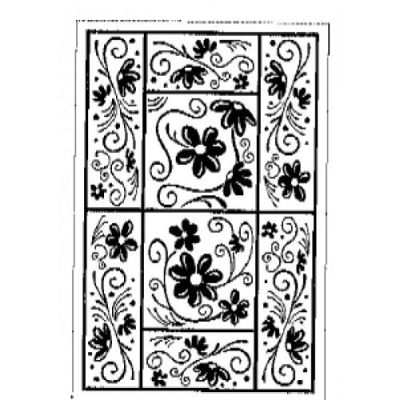 Stempel Mosaik Borde Blume 7 cm | SPG2207