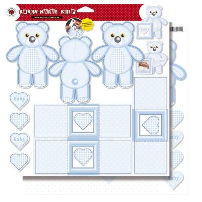 Teddies mit Karten, Stanzbogen, 30,5x30,5 cm  | 80545356 / EAN:4006166304170