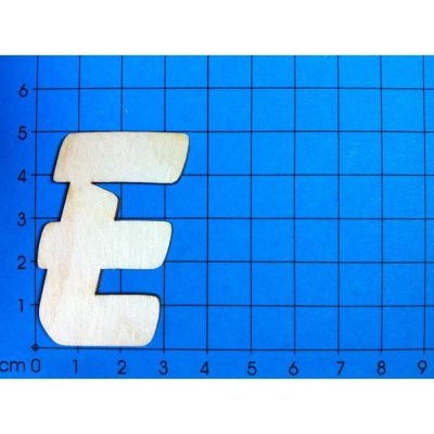 Z - ABC Holzbuchstaben natur Kleinteile gelasert 50mm | ABH 50-Ö