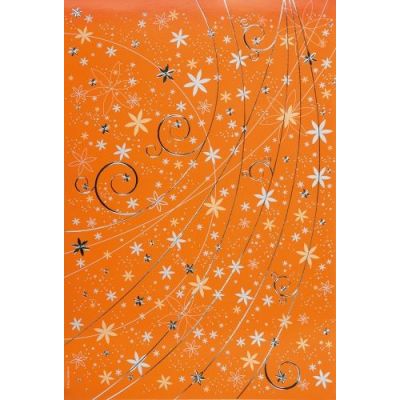 Blumenregen limone, pastellblau, orange A4 Papier | 506696-042 / EAN:7612996463436