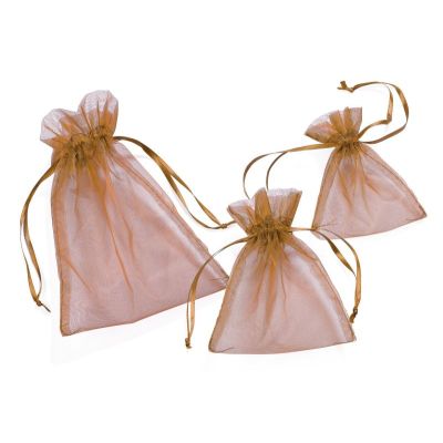 CREApop® Organza-Säckchen kupfer 8 x 10 cm, Beutel a 12 Stück | 3858025 / EAN:4036159441469