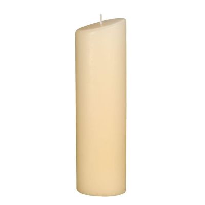 Ovalkerze 240 x 65 mm weiß oder creme | 8303730 / EAN:4011643722392