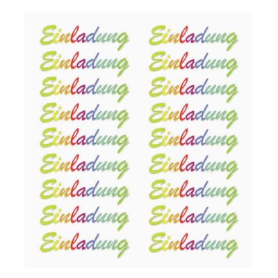 Regenbogensticker Einladung | 3452438