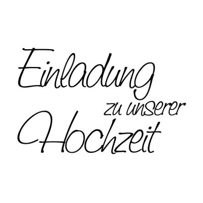 Schriftstempel - Stempel 'Einladung zu unserer Hochzeit' | 1800002 / EAN:4011643845237