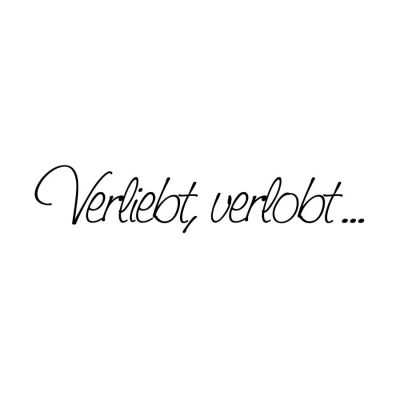 Schriftstempel - Stempel 'Verliebt, verlobt...' | 1800001 / EAN:4011643845220